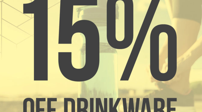 15% off Drake drinkware