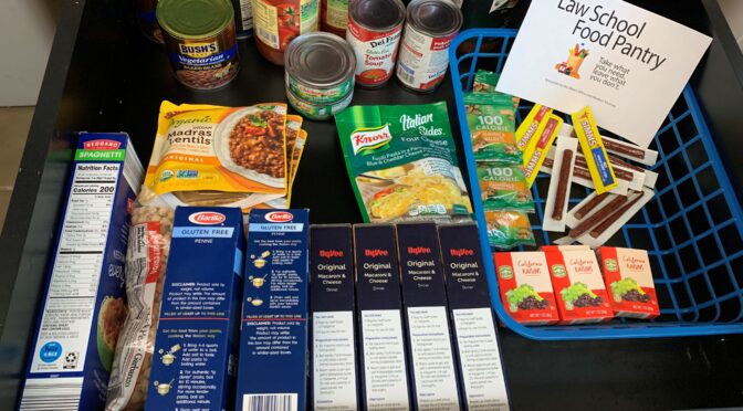 Law student organizes food pantry to battle food insecurity in Law School