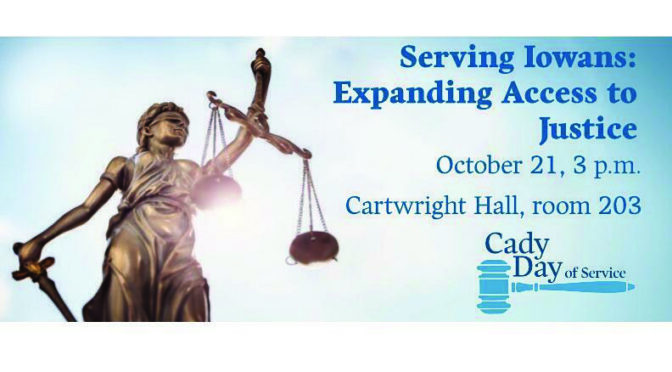 Panel presentation on expanding access to justice added to Law School’s Cady Day of Service programs