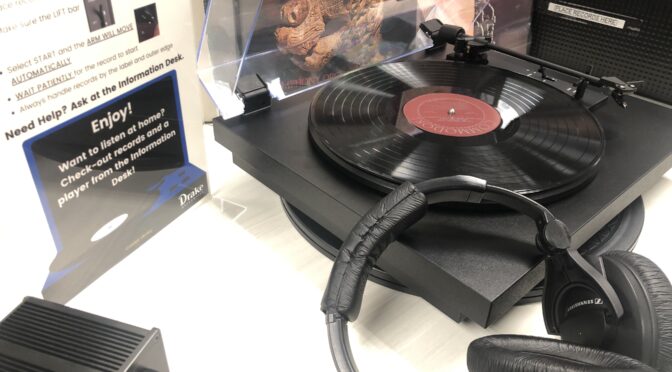 Tune into Cowles Library’s new vinyl listening station and collection