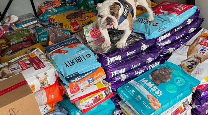 Contribute to the Griff Gives Back pet food drive