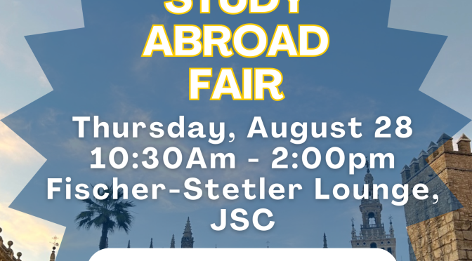 Study Abroad Fair Aug. 28